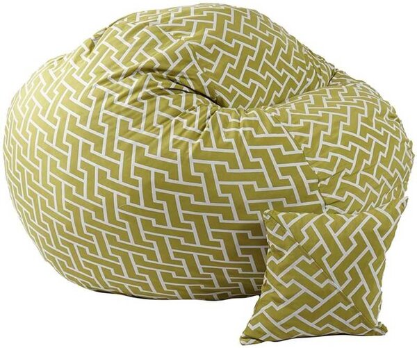 Set Fotoliu King Size cu Perna, Material Textil - Zippity Green