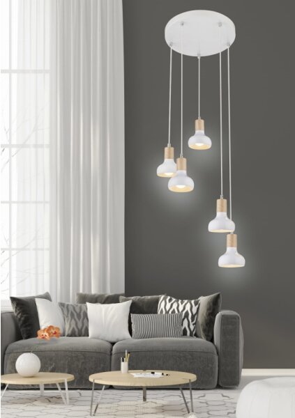 Lustră pe cablu PUERTO 5xE14/40W/230V