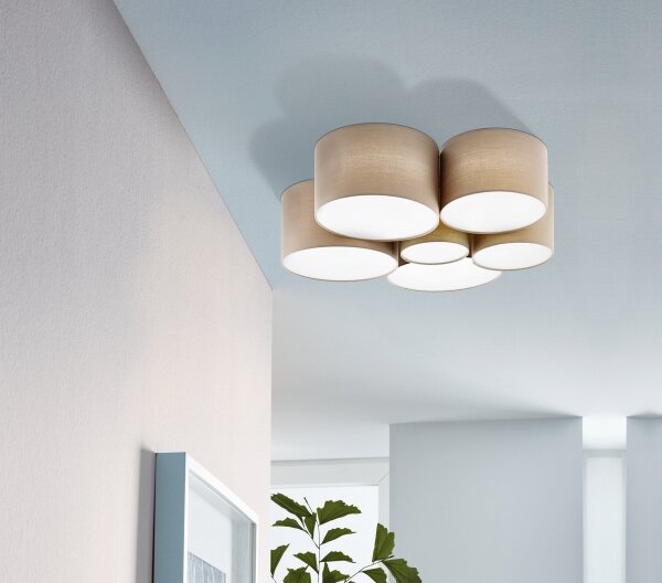 Eglo 98409 - Plafonieră PASTORE 6xE27/40W/230V
