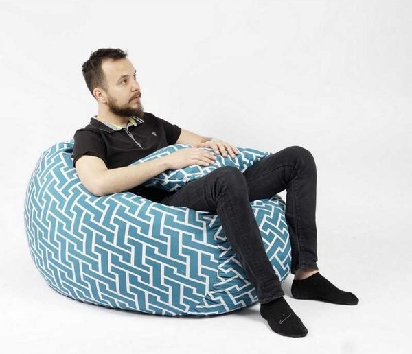 Set Fotoliu Matusalem cu Perna, Material Textil - Zippity Turquoise