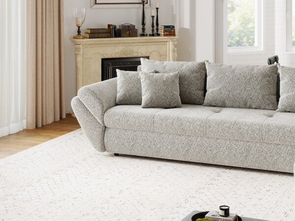 Colțar extensibil dumonde cu ladă de depozitare Loana XL Arena Bej 02 II 335x185 cm
