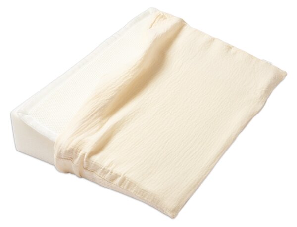Perna antireflux Kidizi cu husa din muselina si topper antitranspiratie 3D Airflow 30x38 cm Kidizi