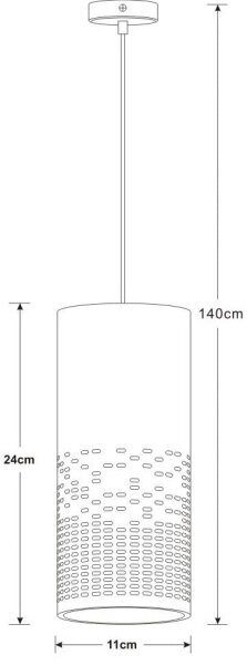 Lucide 13451/01/31 - Lustră pe cablu SINAN 1xE27/40W/230V