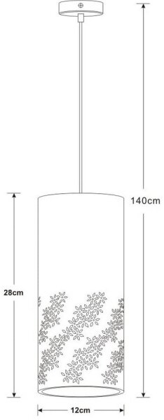 Lucide 13450/01/31 - Lustră pe cablu SINAN 1xE27/40W/230V