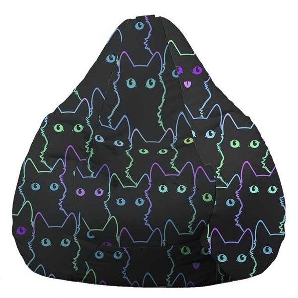 Fotoliu Nirvana Hobbit Pufrelax, Material Impermeabil - Cute Cat