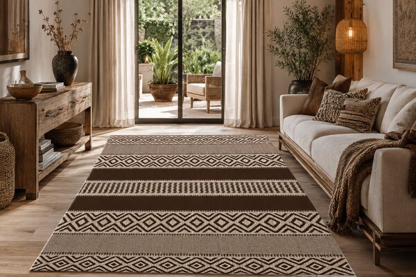 Covor Bucatarie, Natura 982 91, Crem Maro 80x150