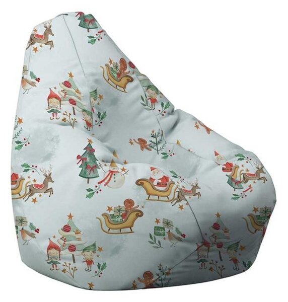 Fotoliu Nirvana Hobbit Pufrelax, Material Impermeabil - Santa's Coming To Town