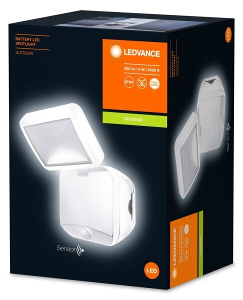 Ledvance - LED Aplică perete exterior cu senzor BATTERY LED/4W/6V IP54
