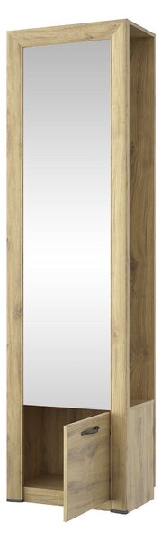 Dulap hol SAPORI, stejar navarra, PAL laminat, 60x36x217 cm