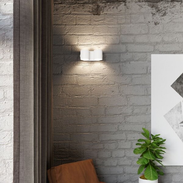 Sollux SL.0659 - Aplica de perete ORBIS 2xG9/40W/230V albă