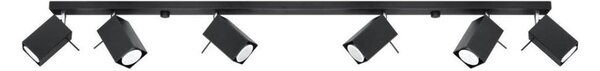 Sollux SL.0460 - Spot MERIDA 6xGU10/40W/230V negru