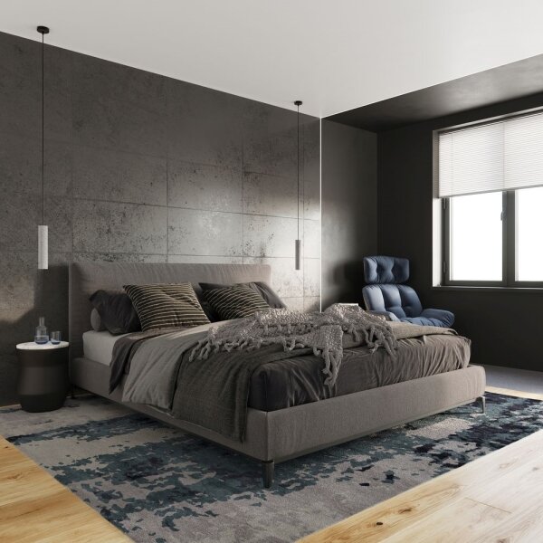 Sollux SL.0655 - Lustr LUVO 3xGU10/40W/230V beton/negru pe cablu