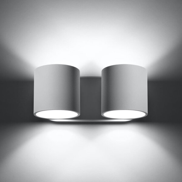 Sollux SL.0659 - Aplica de perete ORBIS 2xG9/40W/230V albă