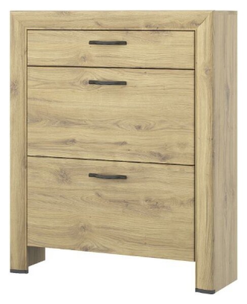 Pantofar SAPORI, stejar navarra, PAL laminat, 93x29x112 cm