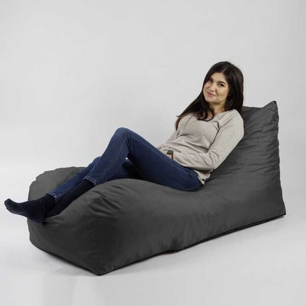 Fotoliu Looloop Pufrelax, Material Impermeabil - Gri inchis