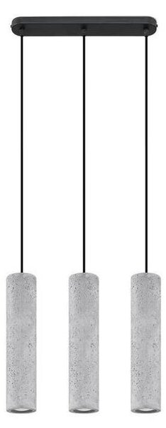 Sollux SL.0655 - Lustr LUVO 3xGU10/40W/230V beton/negru pe cablu