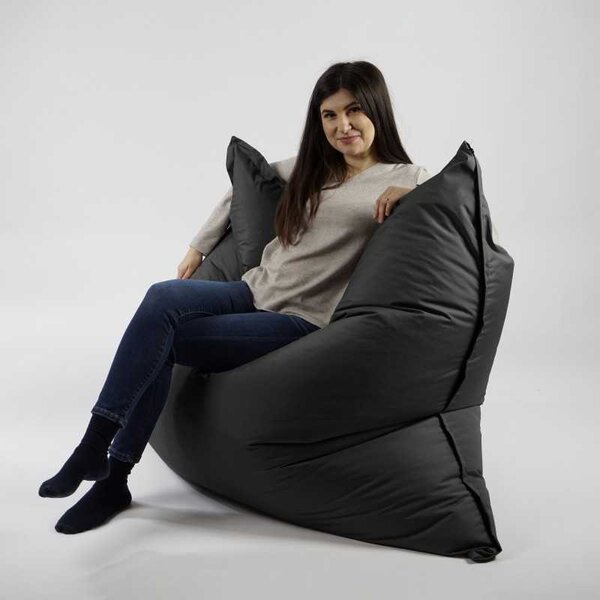 Fotoliu tip Perna Magic Pillow, Material Impermeabil - Gri inchis