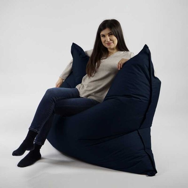 Fotoliu tip Perna Magic Pillow, Material Impermeabil - Bleumarin