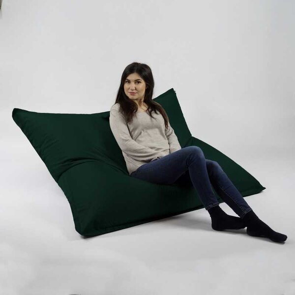 Fotoliu tip Perna Magic Pillow, Material Impermeabil - Verde Tuborg