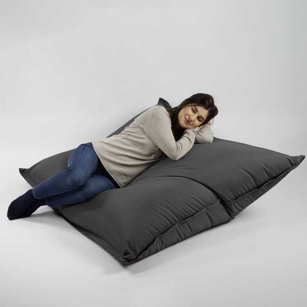Fotoliu tip Perna Magic Pillow, Material Impermeabil - Gri inchis