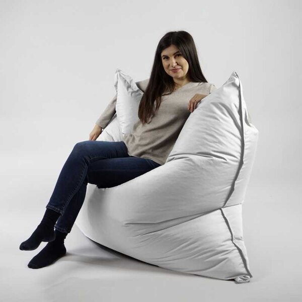 Fotoliu tip Perna Magic Pillow, Material Impermeabil - Alb