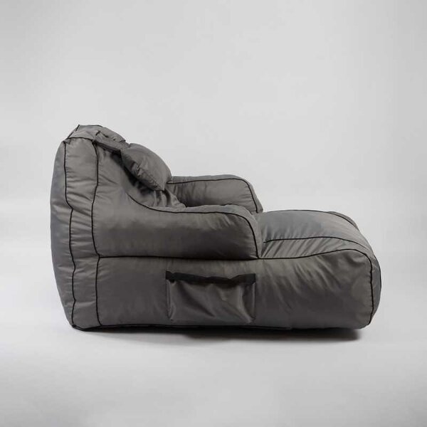 Fotoliu Player Pufrelax, Material Impermeabil - Grey