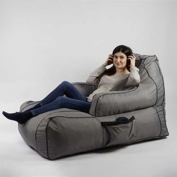 Fotoliu Player Pufrelax, Material Impermeabil - Grey