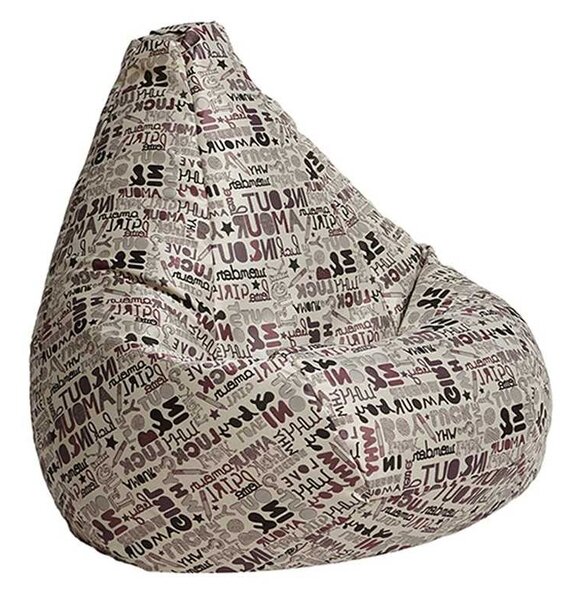 Fotoliu Nirvana Hobbit Pufrelax, Material textil - Boysenberry