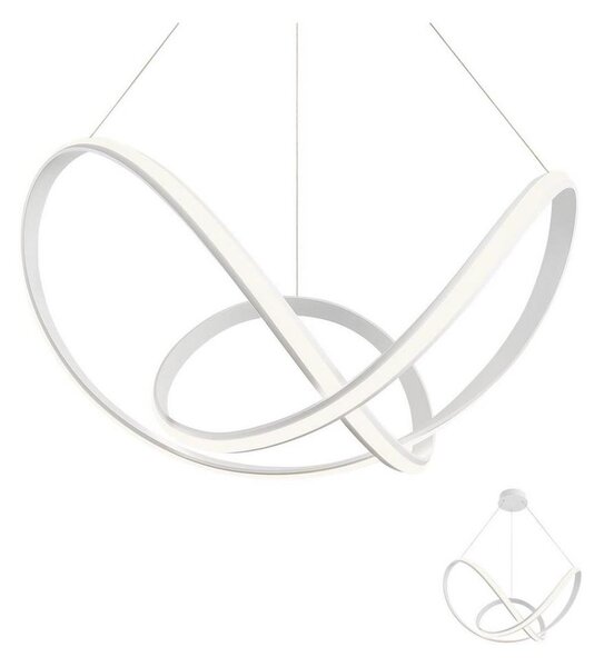 Lustră LED pe cablu Redo 01-1784 pe cablu NUCLEO LED/55W/230V alb