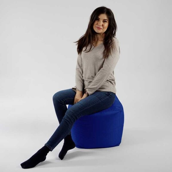 Taburet Cub, Material Impermeabil - Blue Royal