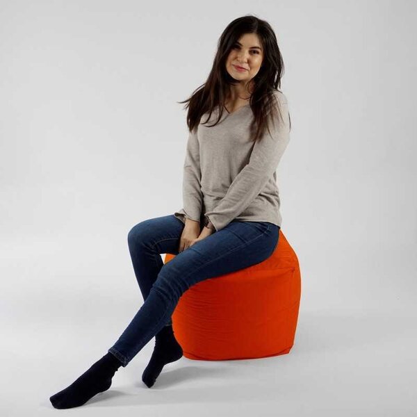 Taburet Cub, Material Impermeabil - Neon Orange