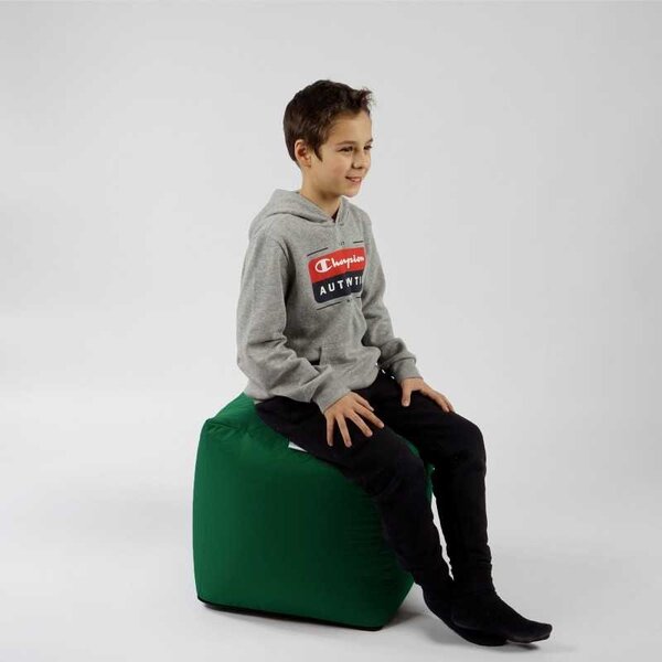 Taburet Cub, Material Impermeabil - Verde