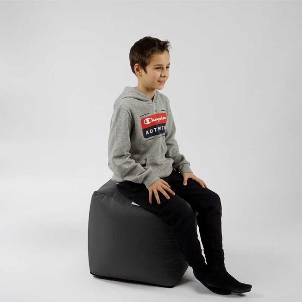 Taburet Cub, Material Impermeabil - Gri inchis