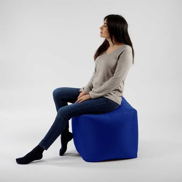 Taburet Cub XL, Material Impermeabil - Blue Royal
