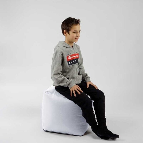 Taburet Cub, Material Impermeabil - Alb