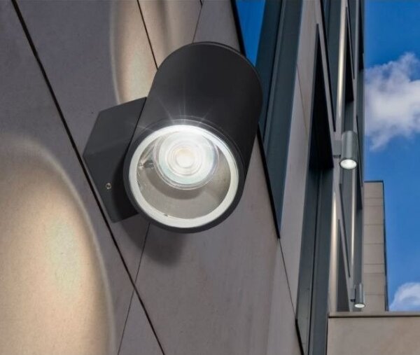 Azzardo AZ3320 - Aplică perete exterior JOE 2xGU10/35W/230V IP54