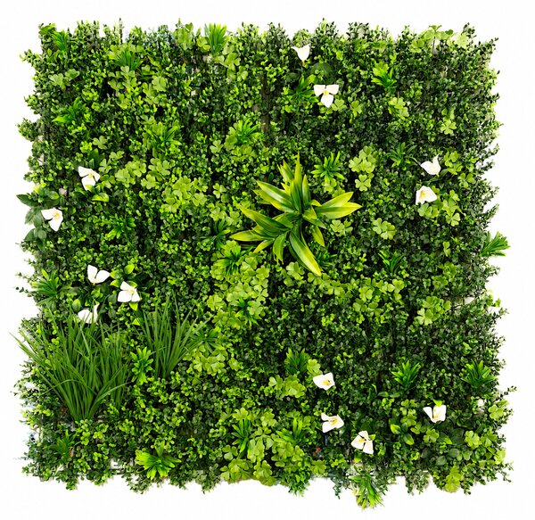 Panouri perete iarba, 100 x 100 cm decoratiune iarba artificiala cu legatori, Model Bellin B018, Balcon Gard Restaurat Hotel, Exterior Interior 100