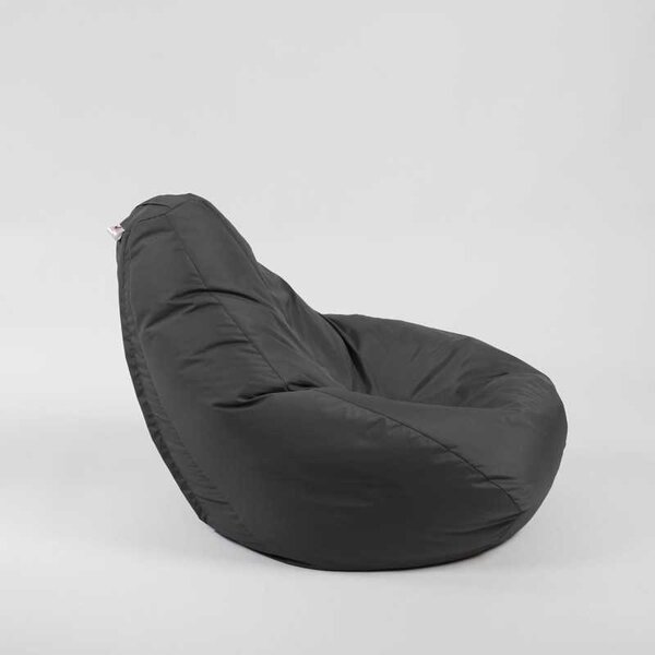 Fotoliu Nirvana Hobbit Pufrelax, Material Impermeabil - Gri inchis