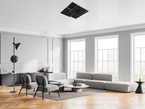 Plafonieră LED dimabilă LED/95W/230V 3000-6500K negru + telecomandă