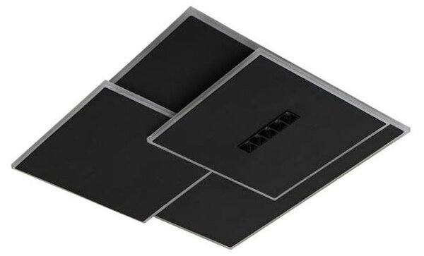 Plafonieră LED dimabilă LED/95W/230V 3000-6500K negru + telecomandă