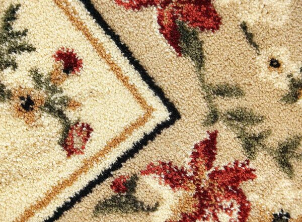 Covor Clasic Sufragerie, Model Lotos 15075 100, Crem Dreptunghi, 120x200