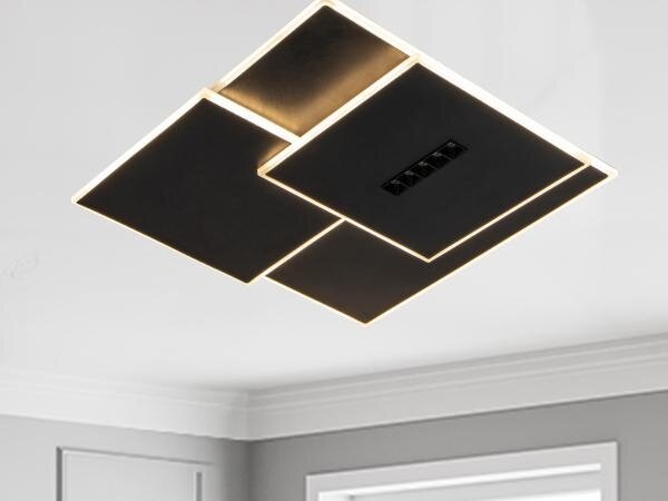 Plafonieră LED dimabilă LED/95W/230V 3000-6500K negru + telecomandă