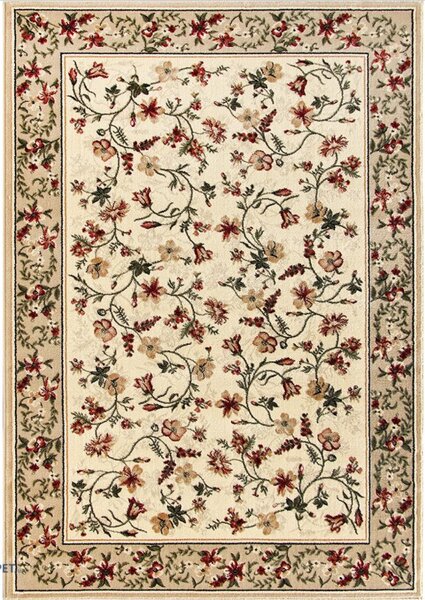 Covor Clasic Sufragerie, Model Lotos 15075 100, Crem Dreptunghi, 120x200