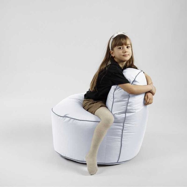 Fotoliu OK Junior, Material Impermeabil - Alb