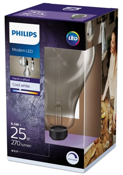 Bec dimmabil LED SMOKY VINTAGE Philips A160 E27/6,5W/230V 4000K
