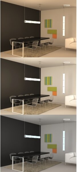 Immax NEO 07103L - Lustr LED BAMBOOS 45W/230V 135 cm, stmívatelný, Tuya+DO