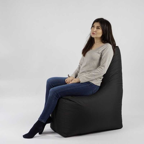 Fotoliu tip Scaun Sunlounger EVO, Material Impermeabil - Negru