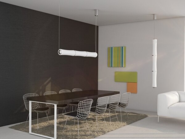 Immax NEO 07103L - Lustr LED BAMBOOS 45W/230V 135 cm, stmívatelný, Tuya+DO