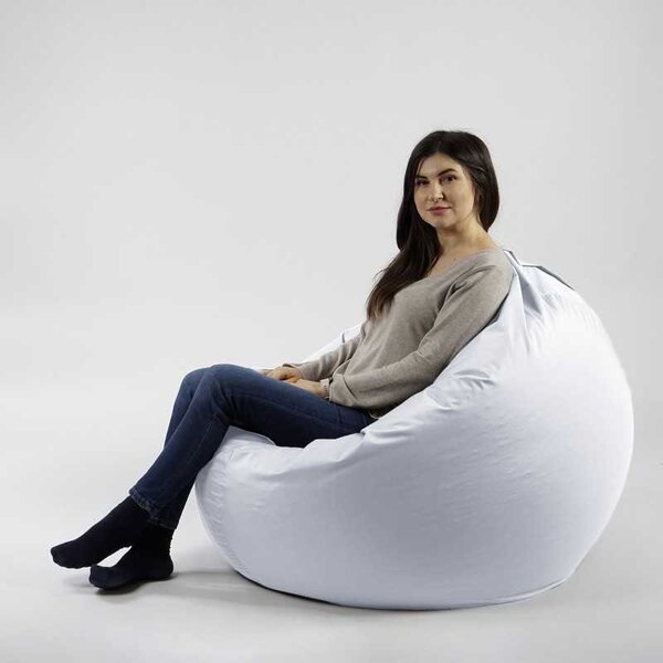 Fotoliu Relaxo XL, Material Impermeabil - Alb
