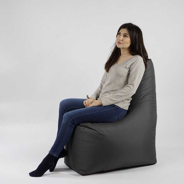 Fotoliu tip Scaun Sunlounger EVO, Material Impermeabil - Gri inchis